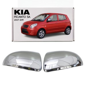 KIA PICANTO I SA 2007-2011 PO FACELIFTINGU CHROMOWANE NAKŁADKI NA LUSTERKA WYPRZEDAŻ