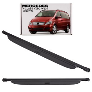 MERCEDES V-CLASS VITO II W639 2010-2014 PO FACELIFTINGU ROLETA BAGAŻNIKA CZARNA A6398100109