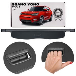 SSANG YONG TIVOLI 2015+ CZARNA ROLETA BAGAŻNIKA 7688035500