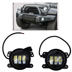 JEEP WRANGLER JK LAMPY PRZECIWMGIELNE LED PRZEDNIE 4"