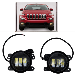JEEP CHEROKEE 2014+ LAMPY PRZECIWMGIELNE LED PRZEDNIE 4"
