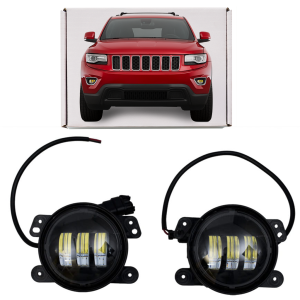 JEEP GRAND CHEROKEE WK2 2010-2020 LAMPY PRZECIWMGIELNE LED PRZEDNIE 4"