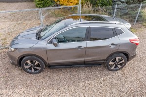 NISSAN QASHQAI 2014-2021 CZARNE STAL BELKI DO RELINGÓW