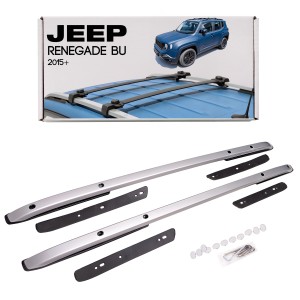 JEEP RENEGADE I BU 2015+ SREBRNE RELINGI DACHOWE