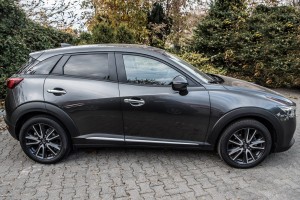 MAZDA CX-3 DK 2015-2021 CHROMOWANE NAKŁADKI NA KLAMKI WERSJA Z KLUCZYKIEM