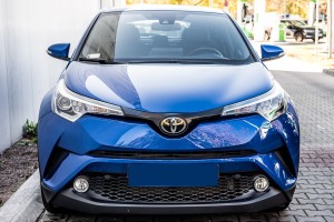 TOYOTA C-HR AX10 2016+ NAKŁADKI HALOGENÓW PRZÓD CHROM
