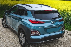 HYUNDAI KONA 2017-2020 PRZED FACELIFTINGIEM WERSJA ELEKTRYCZNA NAKŁADKI ŚWIATEŁ PRZECIWMGIELNYCH TYŁ