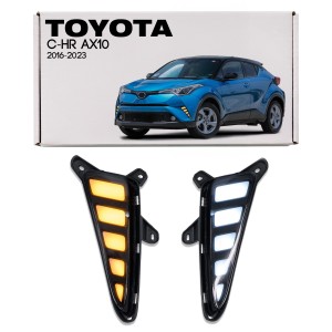 TOYOTA C-HR AX10 2016-2023 ŚWIATŁA DO JAZDY DZIENNEJ DRL LED Z KIERUNKOWSKAZEM