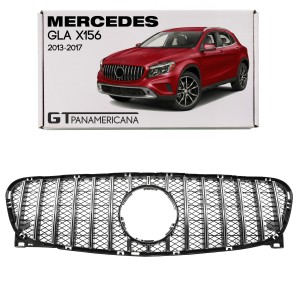 MERCEDES GLA X156 2013-2017 PRZED FACELIFTINGIEM GRILL GT PANAMERICANA SREBRNY