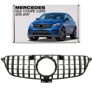 MERCEDES GLE COUPE C292 2015-2019 GRILL Z KAMERĄ GT PANAMERICANA SREBRNY