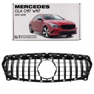 MERCEDES CLA C117 W117 2017-2019 PO FACELIFTINGU GRILL GT PANAMERICANA CZARNY