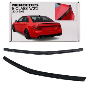 MERCEDES E-CLASS W212 2013-2016 PO FACELIFTINGU SEDAN SPOILER TYLNY CZARNY LAKIEROWANY PIANO BLACK