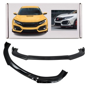 HONDA CIVIC X 2016-2019 SPLITTER SPOILER PRZEDNIEGO ZDERZAKA DOLNY