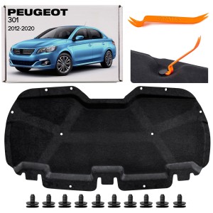 PEUGEOT 301 2012-2020 WYGŁUSZENIE MASKI Z KOMPLETEM SPINEK 9805488280