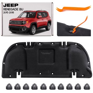 JEEP RENEGADE I BU 2015-2018 PRZED FACELIFTINGIEM WYGŁUSZENIE MASKI KOMPLET ZE SPINKAMI 05202976200