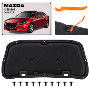 MAZDA 3 III BN/BM 2014-2018 WYGŁUSZENIE MASKI B45A56681 + SPINKI