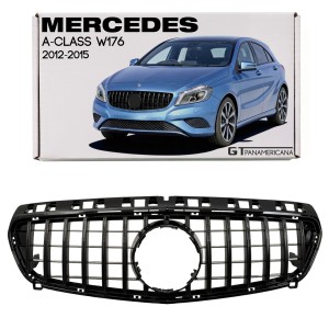 MERCEDES A-CLASS W176 2012-2015 PRZED FACELIFTINGIEM GRILL GT PANAMERICANA CZARNY