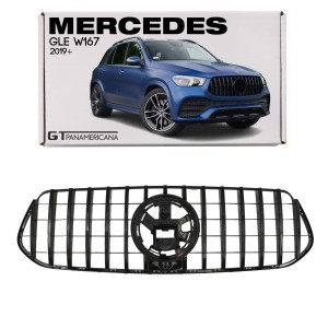 MERCEDES GLE W167 2019+ GRILL GT PANAMERICANA CZARNY PASUJE TYLKO DO WERSJI AMG