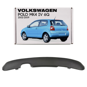 VOLKSWAGEN POLO MK4 IV 6Q 2002-2009 HATCHBACK DYFUZOR DOKŁADKA ZDERZAKA TYLNEGO 6Q6807521
