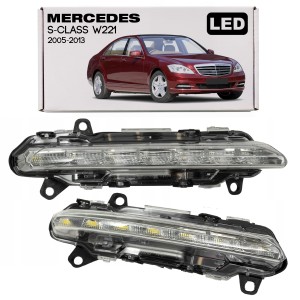 MERCEDES S-CLASS W221 2005-2013 LAMPA PRZECIWMGIELNA PRZEDNIA PRAWA DRL LED A2218201856