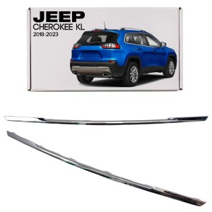 JEEP CHEROKEE V KL 2018-2023 PO FACELIFTINGU LISTWA WYKOŃCZENIOWA TYLNEGO ZDERZAKA CHROM 6DE31SZ0AB
