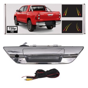 TOYOTA HILUX 2015+ KLAMKA BURTY KLAPY TYŁ Z KAMERĄ COFANIA FULL HD DYNAMICZNE LINIE
