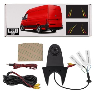 VW CRAFTER I II 2006+ KAMERA COFANIA FULL HD DYNAMICZNE LINIE NAD DRZWI BAGAŻOWE W MIEJSCE ŚWIATŁA STOPU