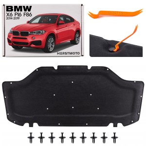 BMW X6 F16 F86 2014-2019 WYGŁUSZENIE MASKI 51487284629