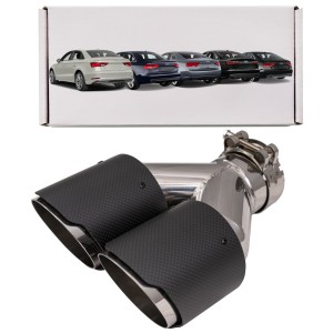 AUDI A3 S3 A4 S4 A5 S5 A6 S6 A8 S8 KOŃCÓWKA WYDECHU KARBON  64-67 MM L 230 MM