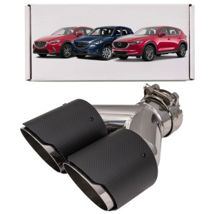 MAZDA CX-3 CX-5 KOŃCÓWKA WYDECHU KARBON  64-67 MM L 230 MM