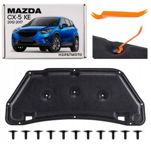 MAZDA CX-5 I KE 2012-2017 WYGŁUSZENIE MASKI KOMPLET ZE SPINKAMI KD6256681A