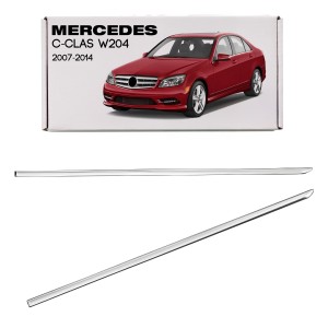 MERCEDES C-CLASS W204 2007-2014 CHROMOWANA LISTWA TYLNYCH DRZWI LEWA A2047300180