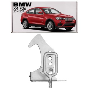 BMW X4 F26 2014-2018 ZACZEP RYGIEL ZATRZASK MASKI GÓRNY PRAWY 51237210733