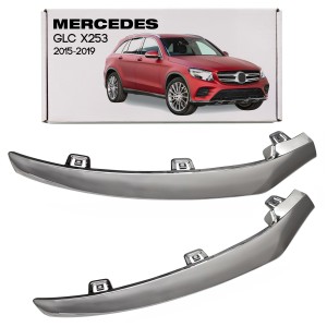 MERCEDES GLC X253 2015-2019 PRZED FACELIFTINGIEM CHROMOWANA LISTWA PRZEDNIEGO ZDERZAKA PRAWA A2538852800