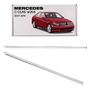 MERCEDES C-CLASS W204 2007-2014 CHROMOWANA LISTWA TYLNYCH DRZWI PRAWA A2047300280