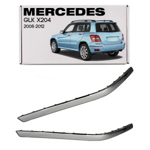 MERCEDES GLK X204 2008-2012 PRZED FACELIFTINGIEM CHROMOWANA LISTWA TYLNEGO ZDERZAKA LEWA A2048851921
