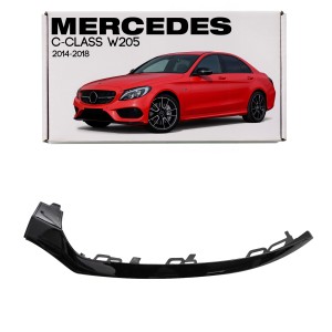 MERCEDES C-CLASS W205 2014-2018 LISTWA PRZEDNIEGO ZDERZAKA LEWA CZARNA A2058852500