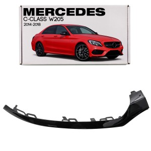 MERCEDES C-CLASS W205 2014-2018 LISTWA PRZEDNIEGO ZDERZAKA PRAWA CZARNA A2058852600