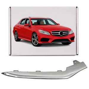 MERCEDES E-CLASS W212 2013-2016 PO FACELIFTINGU CHROMOWANA LISTWA PRZEDNIEGO ZDERZAKA PRAWA A2128852874