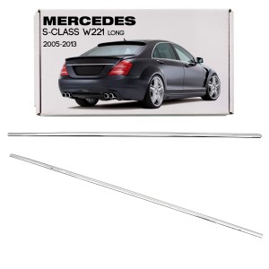 MERCEDES S-CLASS W221 LONG 2005-2013 CHROMOWANA LISTWA TYLNYCH DRZWI PRAWA A2216904680