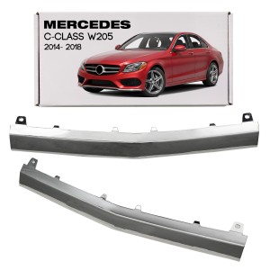 MERCEDES C-CLASS W205 2014-2018 PRZED FACELIFTINGIEM CHROMOWANA LISTWA PRZEDNIEGO ZDERZAKA ŚRODKOWA A2058851574