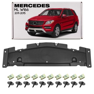 MERCEDES ML W166 2011-2015 OSŁONA PRZEDNIEGO ZDERZAKA Z KOMPLETEM ŚRUB A1665240130