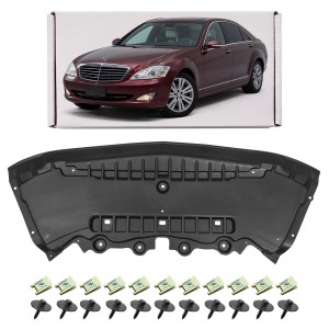 MERCEDES S-CLASS W221 2005-2013 4MATIC OSŁONA PRZEDNIEGO ZDERZAKA Z KOMPLETEM ŚRUB A2215240830