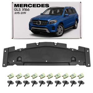MERCEDES GLS X166 2015-2019 OSŁONA PRZEDNIEGO ZDERZAKA Z KOMPLETEM ŚRUB A1665240130