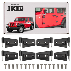 JEEP WRANGLER JK 2007-2018 4 DRZWIOWY ZAWIASY DRZWI KOMPLET 55395384AC