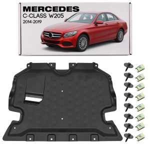 MERCEDES C-CLASS W205 2014-2018 PRZED FACELIFTINGIEM OSŁONA PŁYTA POD SILNIK Z KOMPLETEM ŚRUB A2055240200