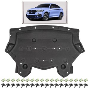 BMW X6 F16 2014-2019 MATERIAŁOWA OSŁONA PODWOZIA PRZEDNIA Z KOMPLETEM ŚRUB 51757290659