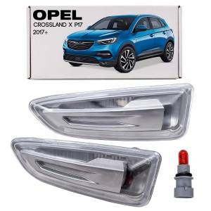 OPEL CROSSLAND X P17 2017+ MIGACZ KIERUNKOWSKAZ BOCZNY LEWY 13273103