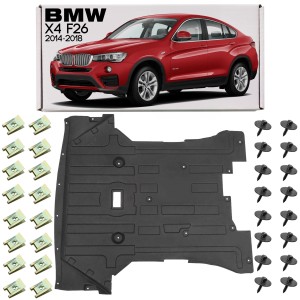 BMW X4 F26 2014-2018 MATERIAŁOWA PŁYTA POD SILNIK Z KOMPLETEM ŚRUB 51757213662