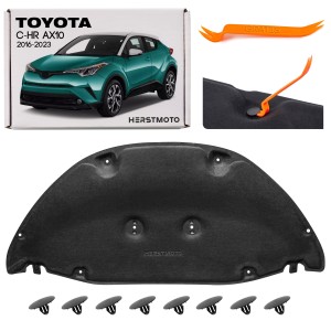 TOYOTA C-HR AX10 2016-2023 WYGŁUSZENIE MASKI Z KOMPLETEM SPINEK 53341F4010